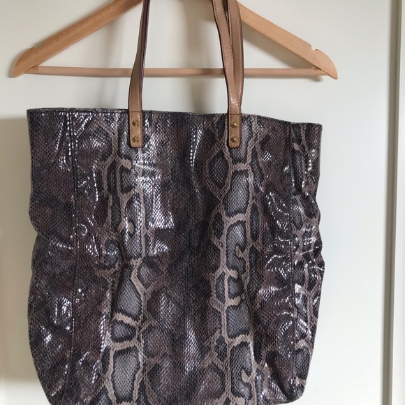 Sam Edelman Vegan Leather Python Tote - Picture 1 of 3